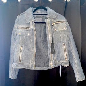 Carmar denim, leather jacket never worn